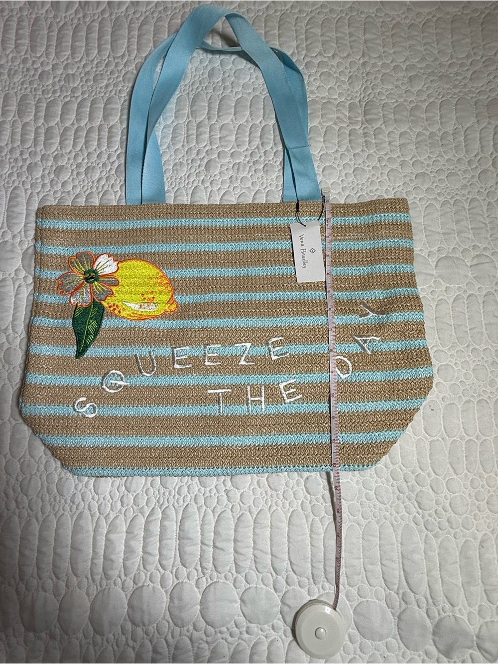 Vera Bradley “Squeeze the Day” Woven Beach Tote - Picture 8 of 10